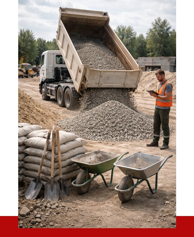 Доставка нерудных материалов в Шадринске от 1241 руб. | ПРОНЕРУДШдр