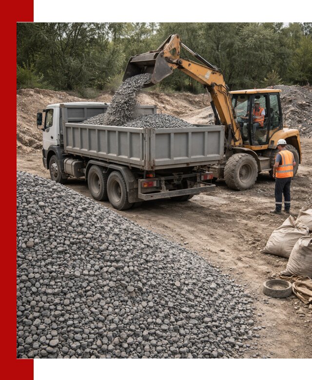 Доставка гравийного щебня в Шадринске оптом и в розницу