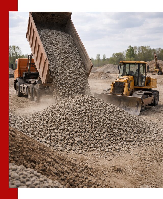 Доставка гравийного щебня фракции 40-70 в Шадринске