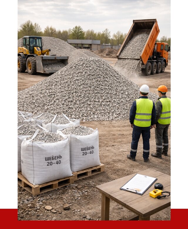 Известняковый щебень 20-40 в Шадринске от 2172 р. ПРОНЕРУДШдр