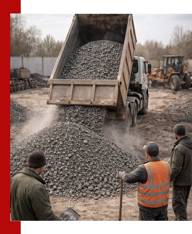 Доставка шлакового щебня в удобные сроки по выгодной цене в Шадринске