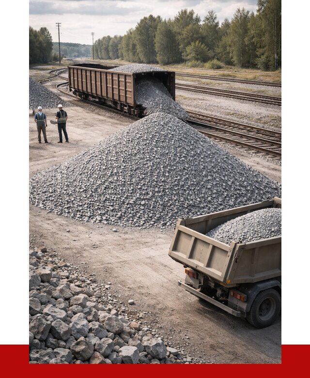 Железнодорожный щебень 20-60 в Шадринске от 1758 р. | ПРОНЕРУДШдр