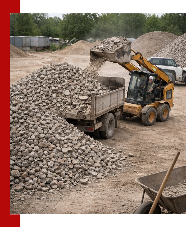Доставка вторичного щебня в Шадринске для строительных работ