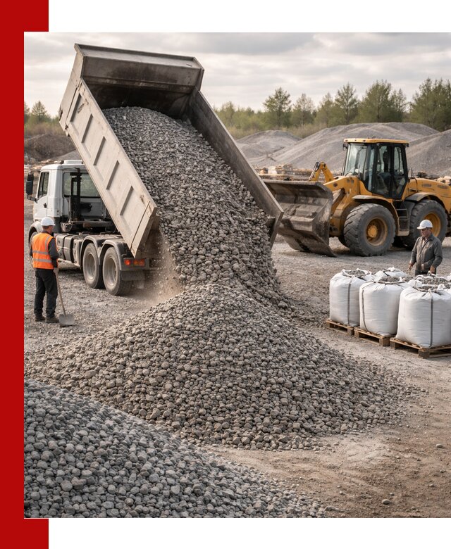 Бетонный щебень фракция 5–20 с доставкой в Шадринске
