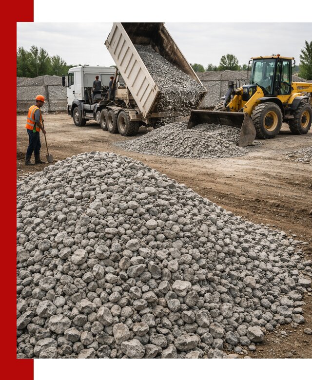 Доставка бетонного щебня фракции 40-70 в Шадринске