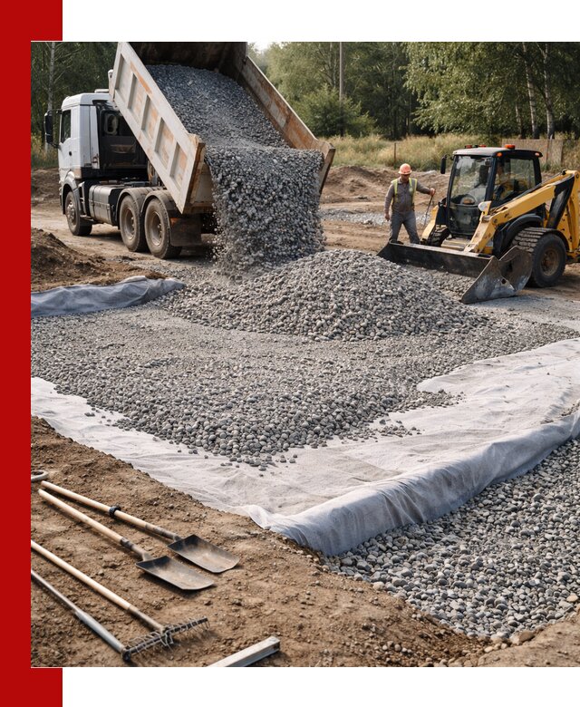 Щебень для фундамента с доставкой в Шадринске