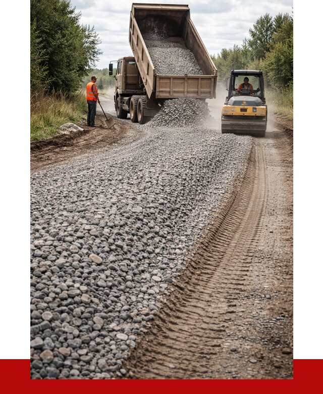 Щебень для отсыпки дороги в Шадринске от 2792 р. ПРОНЕРУДШдр