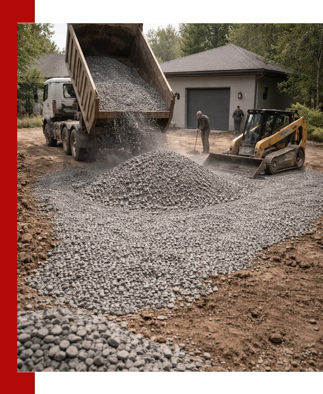 Щебень для парковки в Шадринске: доставка и укладка качественного материала