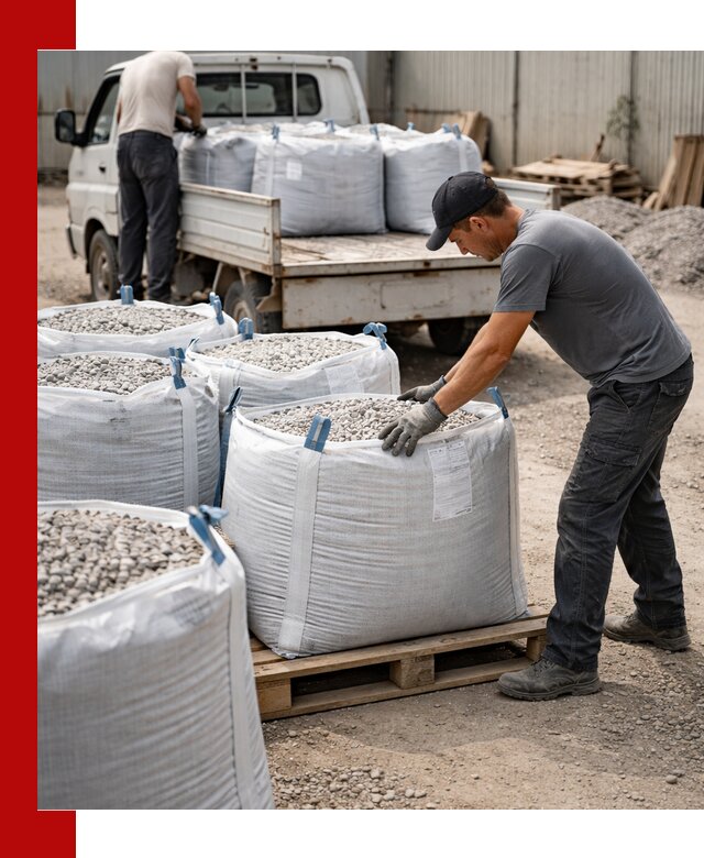 Доставка щебня в мешках по выгодным ценам в Шадринске