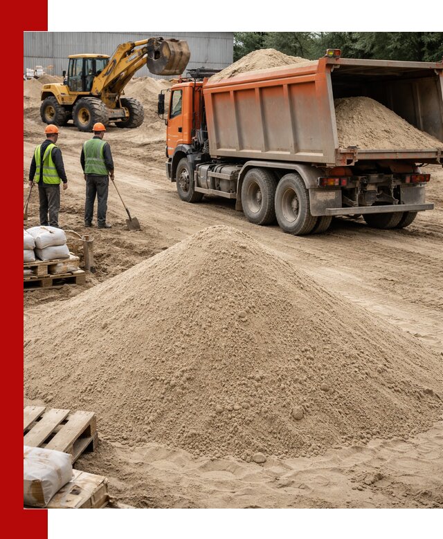 Доставка и продажа мытого речного песка в Шадринске