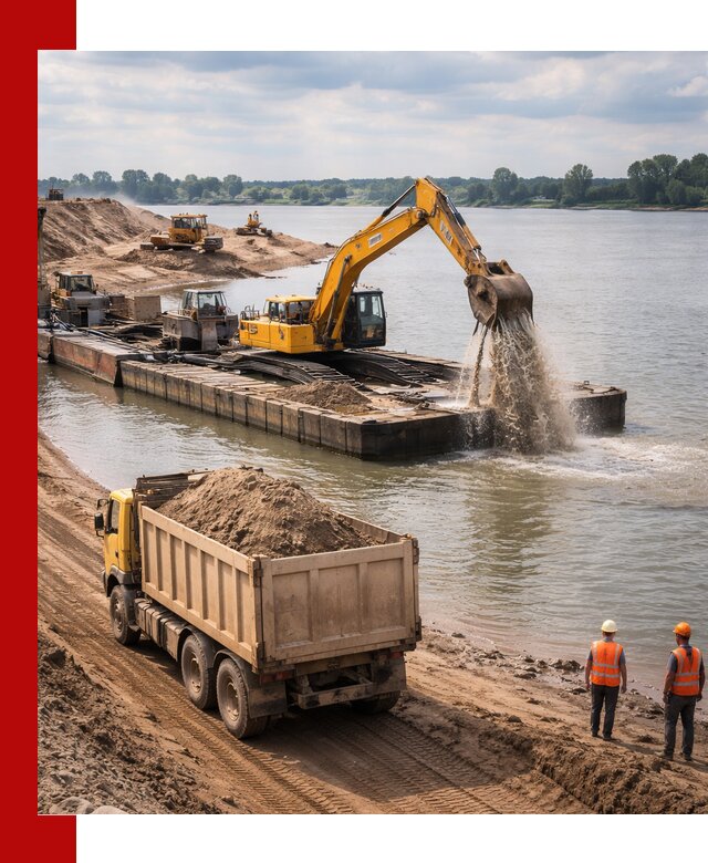 Намывной песок с доставкой в Шадринске оптом и в розницу