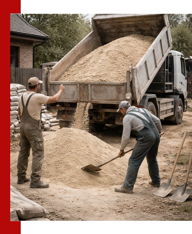 Песок для штукатурки с доставкой в Шадринске качественный и чистый