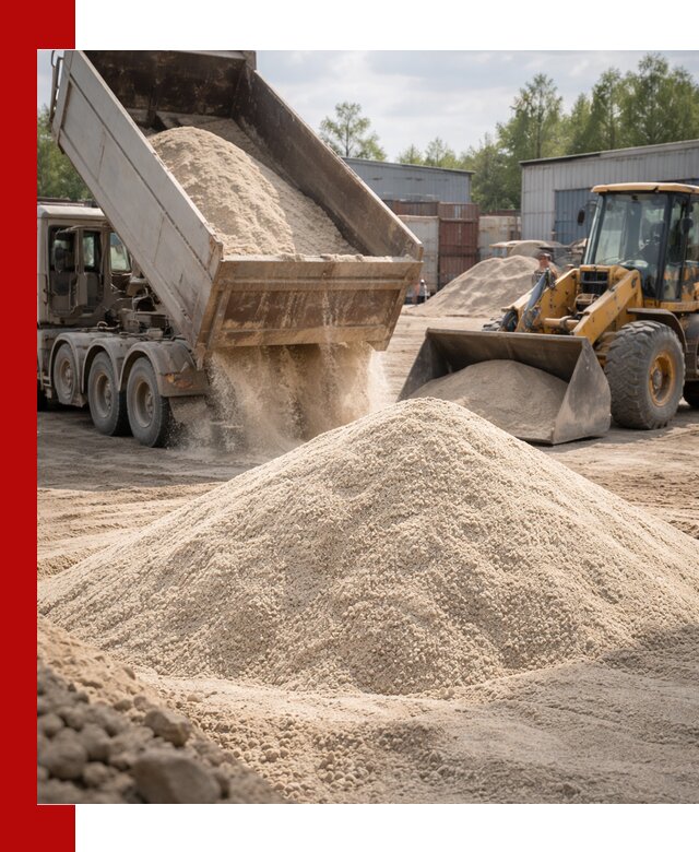 Кварцевый песок с доставкой в Шадринске для строительных работ