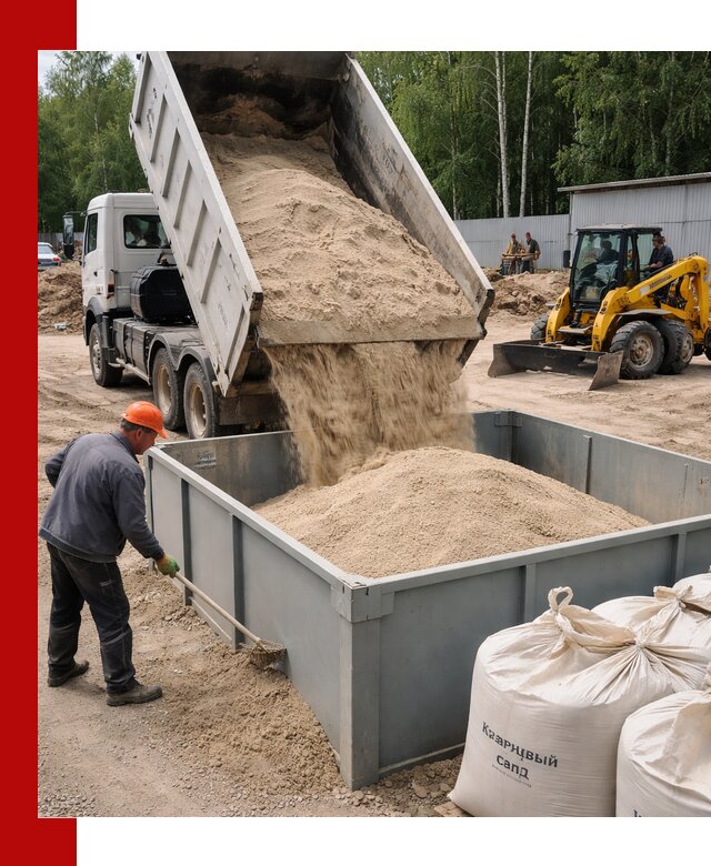 Кварцевый песок для фильтра в Шадринске — доставка и качество