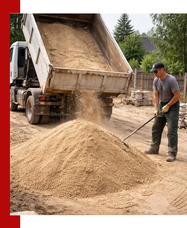 Доставка сухого песка самосвалами в Шадринске