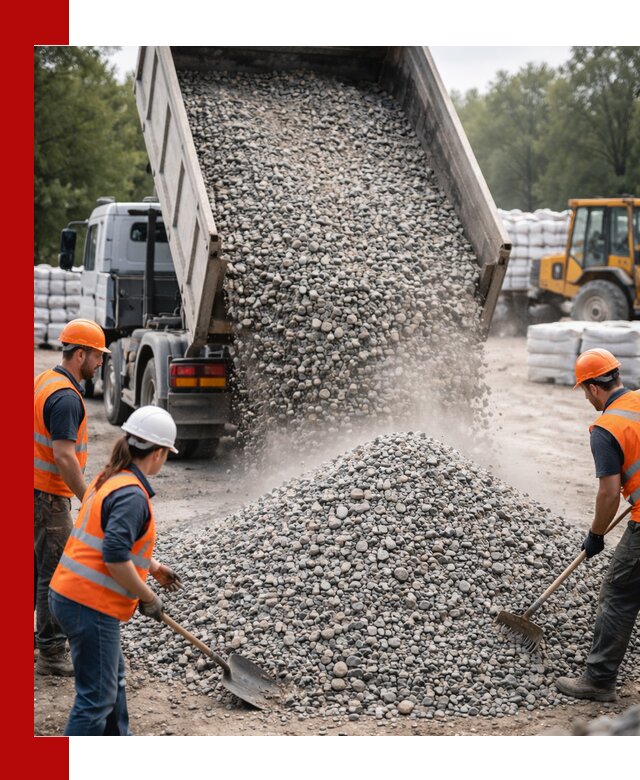 Доставка гравия и камня в Шадринске оптом и в розницу
