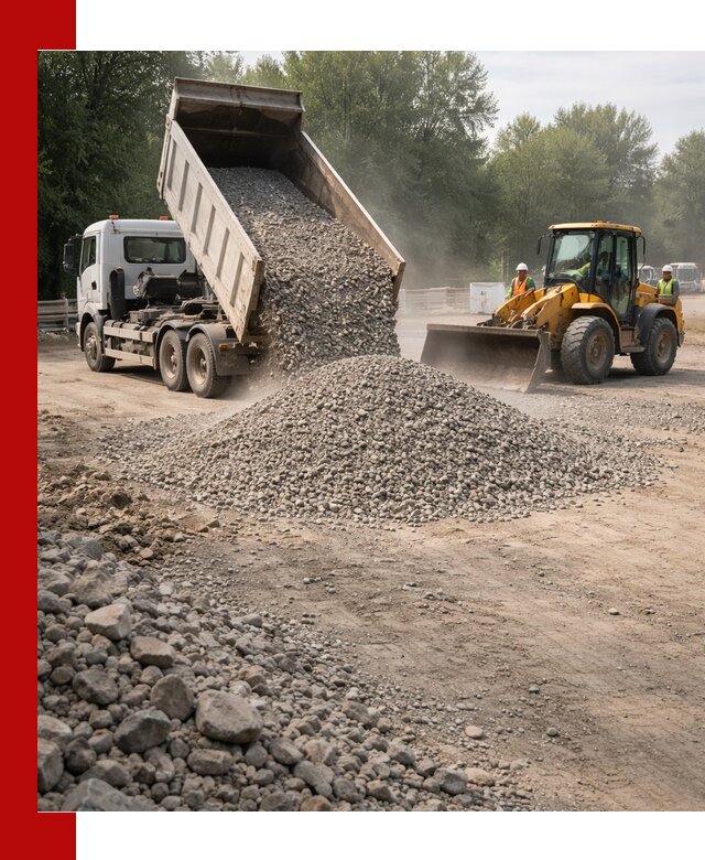 Гравий фракция 5–20 доставка в Шадринске оптом и в розницу