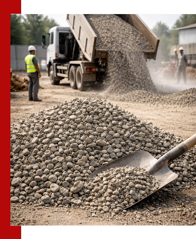 Доставка гравия фракции 20-40 в Шадринске с самосвалами