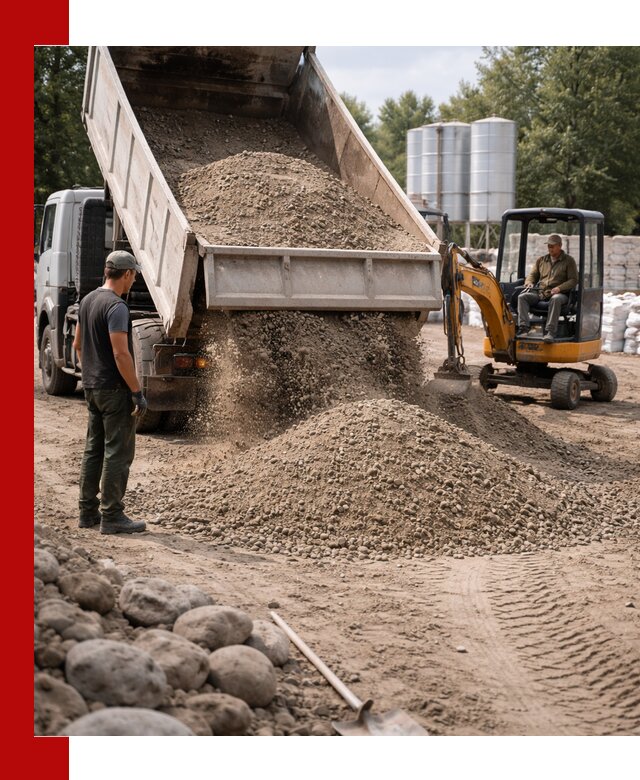 Доставка ПГС С3 в Шадринске самосвалами и миксерами