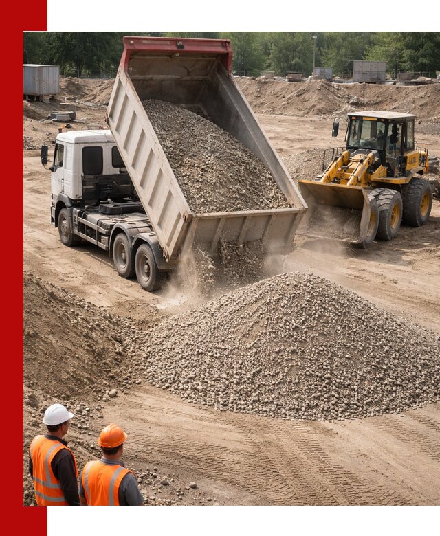 Щебень с песком (ЩГПС С2) с доставкой в Шадринске