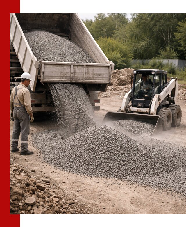 Доставка гравийного отсева 0-5 в Шадринске оптом и в розницу
