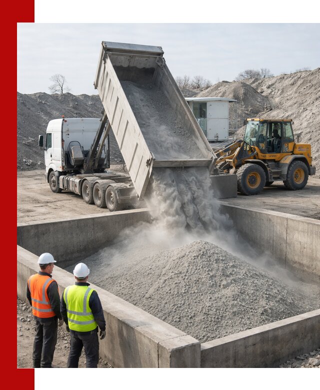 Доставка цемента навалом в Шадринске крупными партиями