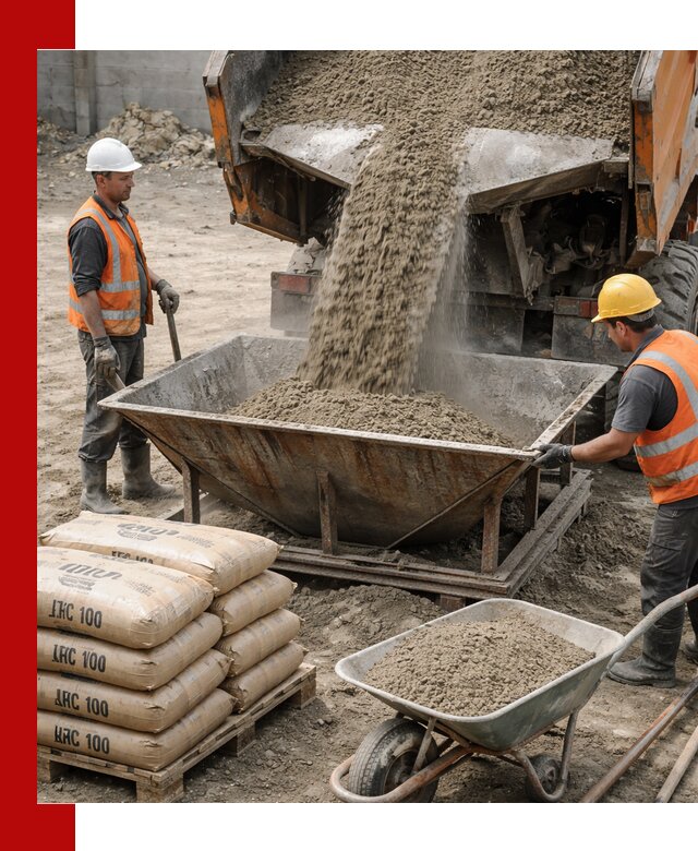 Доставка цементно-песчаной смеси М100 в Шадринске