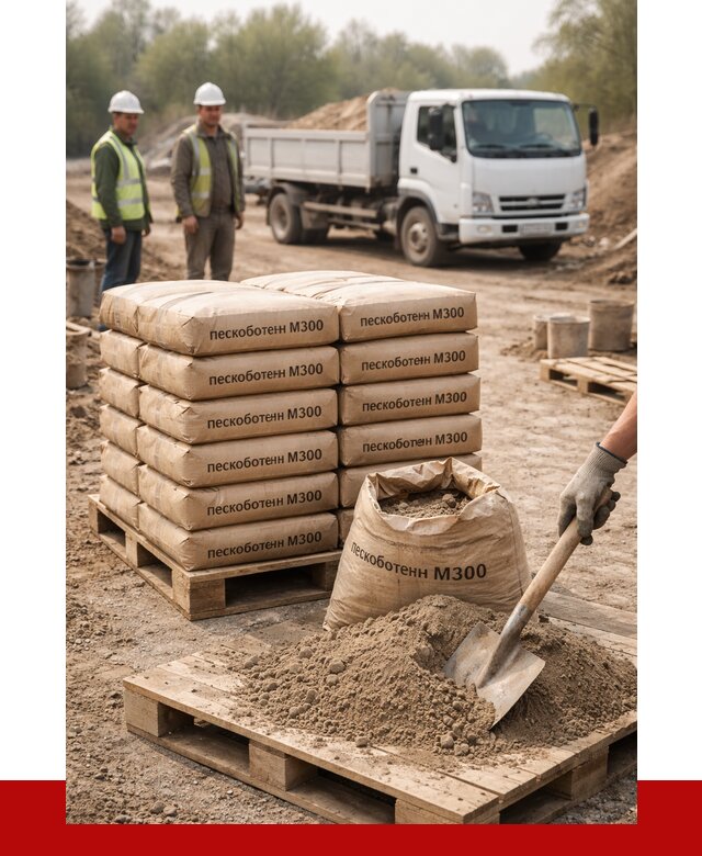 Пескобетон М300 в Шадринске с доставкой от 4809 р. за куб | ПРОНЕРУДШдр