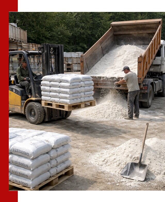 Доставка строительной извести оптом и в розницу в Шадринске