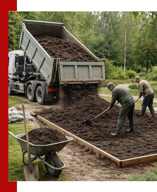 Доставка грунта для озеленения и благоустройства в Шадринске