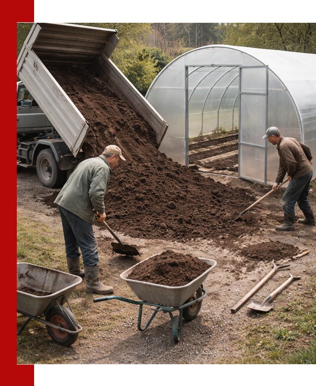 Грунт для теплицы с доставкой в Шадринске — плодородный субстрат под растения
