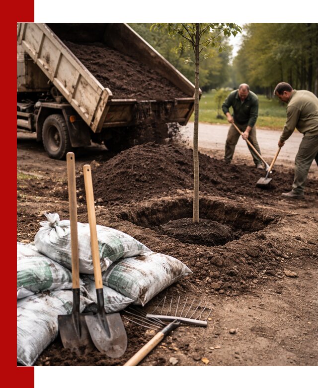 Грунт для посадки деревьев в Шадринске — доставка и подготовка почвы