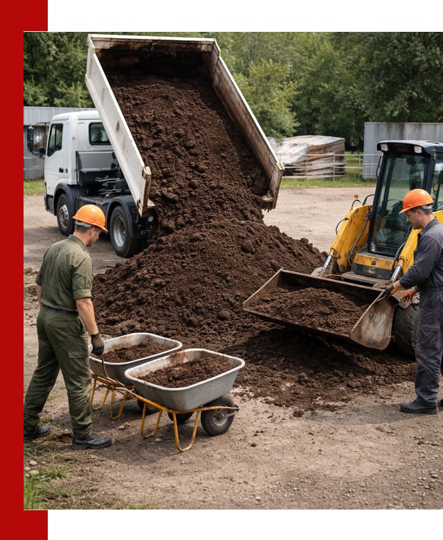 Доставка торфо-земляной смеси в Шадринске для огорода и ландшафта