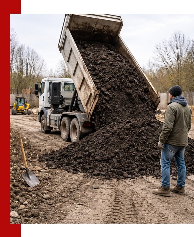 Доставка чернозема навалом в Шадринске быстро и выгодно