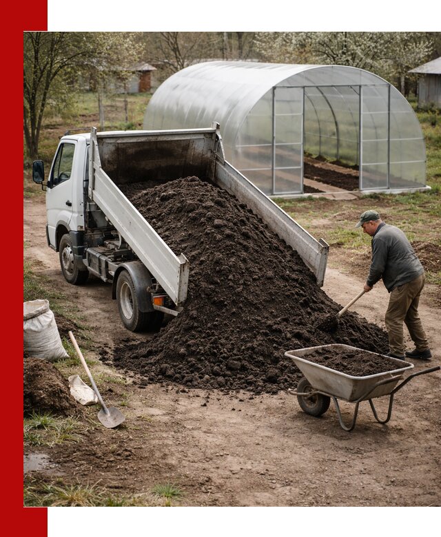 Чернозем для теплицы с доставкой в Шадринске
