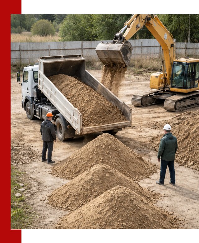 Доставка супеси вагонными и автопартиями в Шадринске
