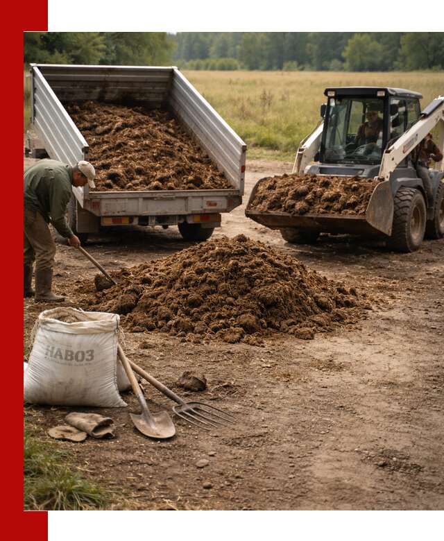 Доставка конского навоза в Шадринске с разгрузкой и доставкой на объект