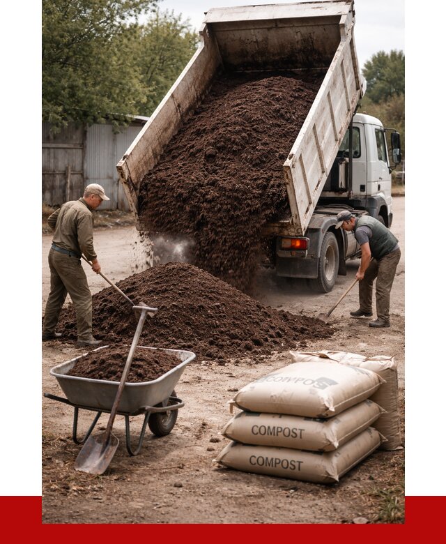 Купить компост в Шадринске от 4343 р. за куб с доставкой | ПРОНЕРУДШдр