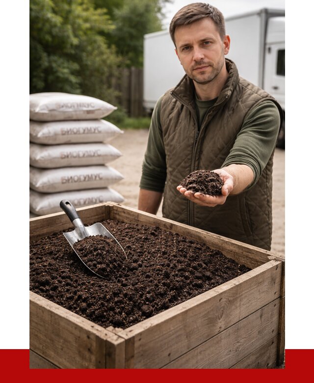 Купить биогумус в Шадринске с доставкой от 8790 р. за куб | ПРОНЕРУДШдр