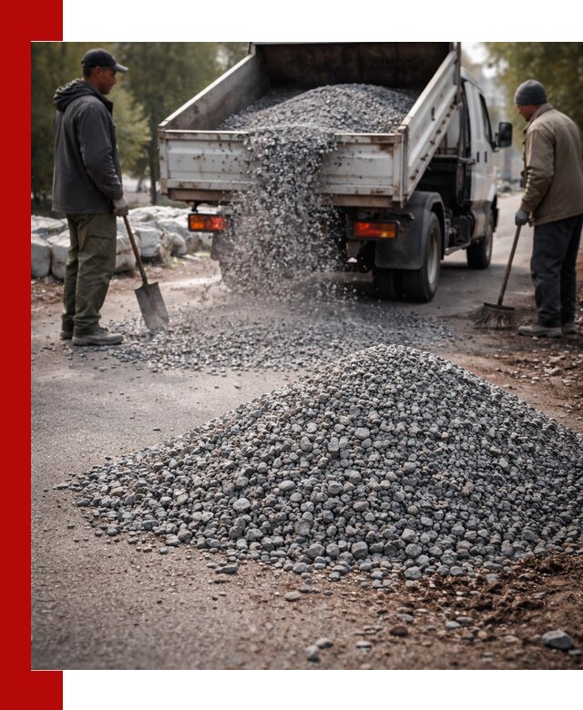 Гранитная крошка для посыпки дорог и тротуаров в Шадринске