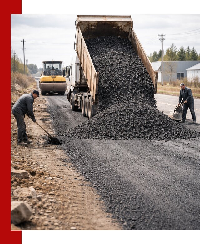 Асфальтовая крошка для дорог в Шадринске — поставка и доставка