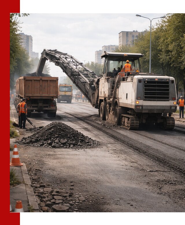 Фрезерованный асфальт в Шадринске — удаление и вывоз старого покрытия