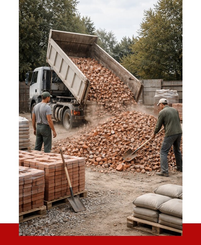 Бой кирпича в Шадринске с доставкой от 4343 руб/куб | ПРОНЕРУДШдр