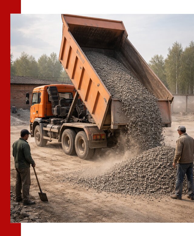 Доставка самосвалом 20 м3 в Шадринске быстро и надежно