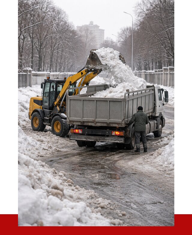 Вывоз снега с погрузкой в Шадринске от 3619 р. ПРОНЕРУДШдр