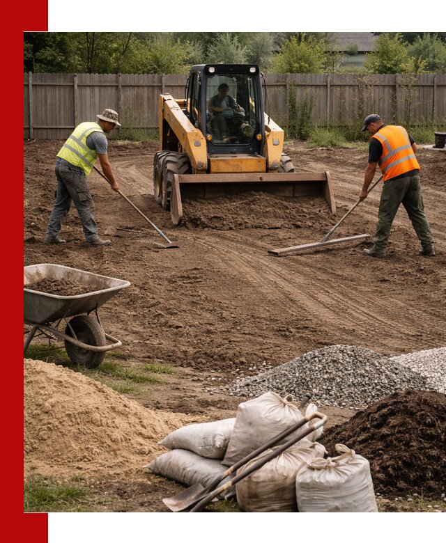 Выравнивание участка под строительство и благоустройство в Шадринске
