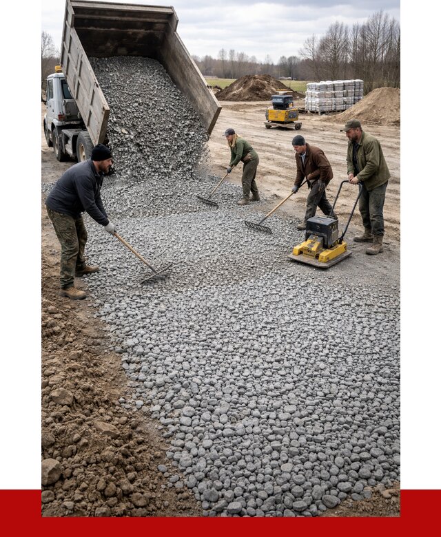 Устройство щебеночной подушки в Шадринске от 4653 р. ПРОНЕРУДШдр